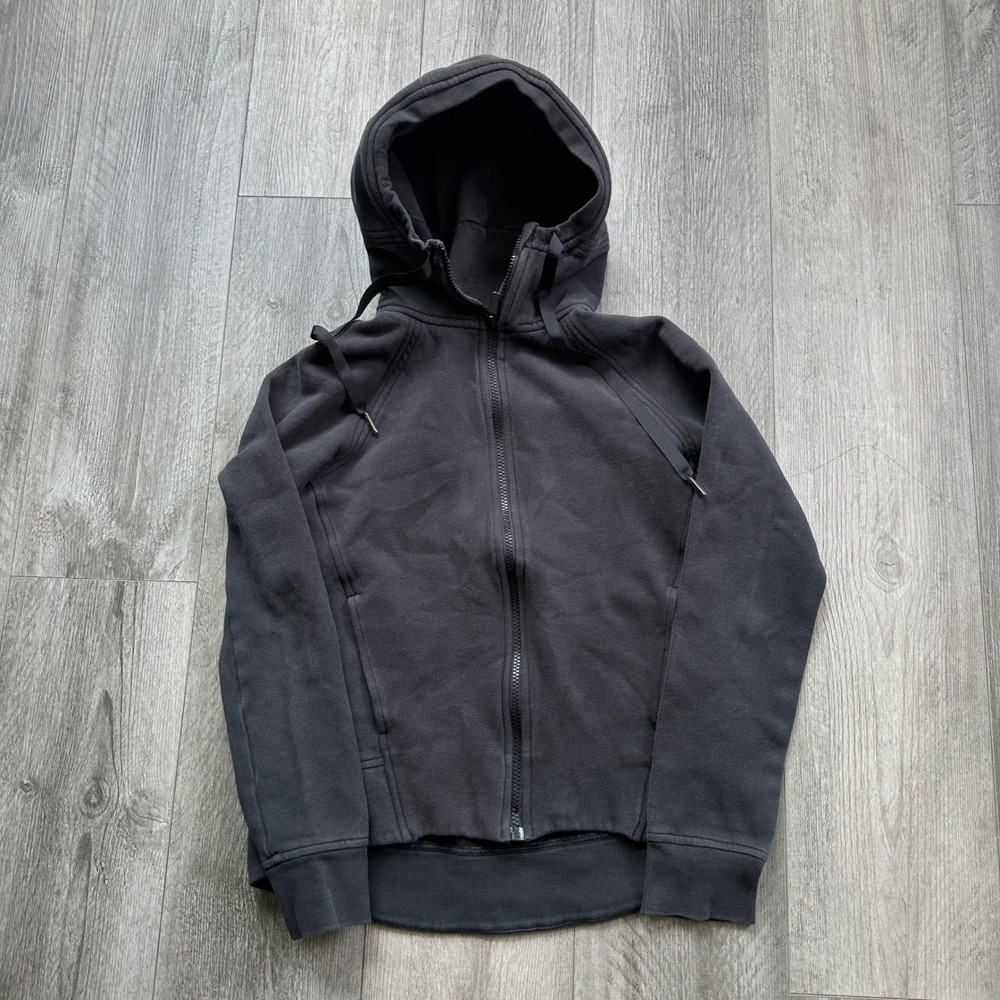 Lululemon Black Cowl neck full Zip-Up Hoodie Size 4 womens - Picture 1 of 8